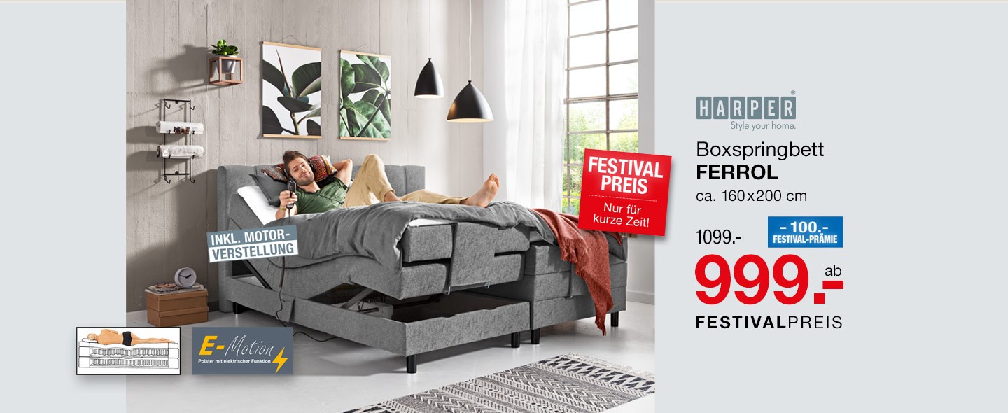 Boxspringbett HARPER FERROL
