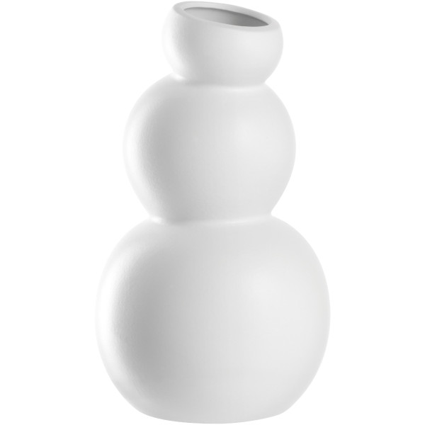 Keramikvase SILENZIO in weiß aus Keramik