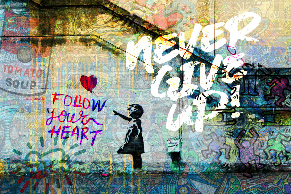 Acrylglasbild Graffiti