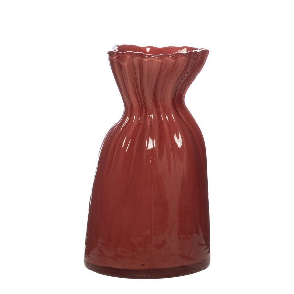 Vase ELLEN in rot aus Glas