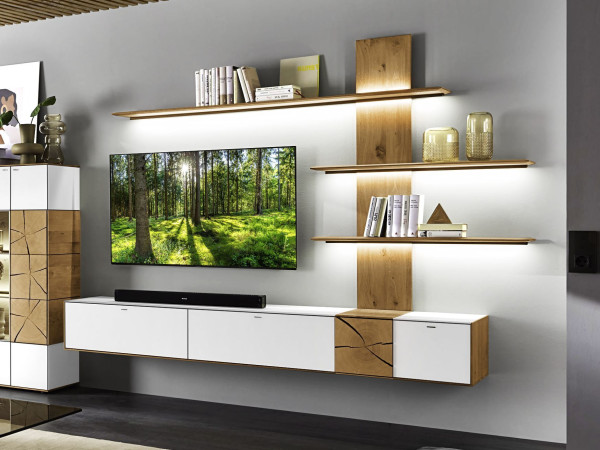 Wohnwand hartmann HEAVEN in Eiche aus Massivholz