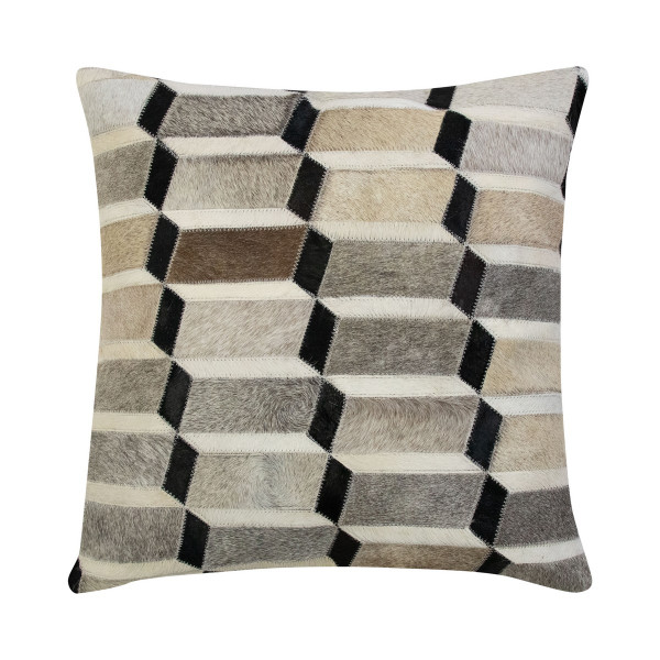 Kissen ILLUSION in mehrfarbig aus Fell