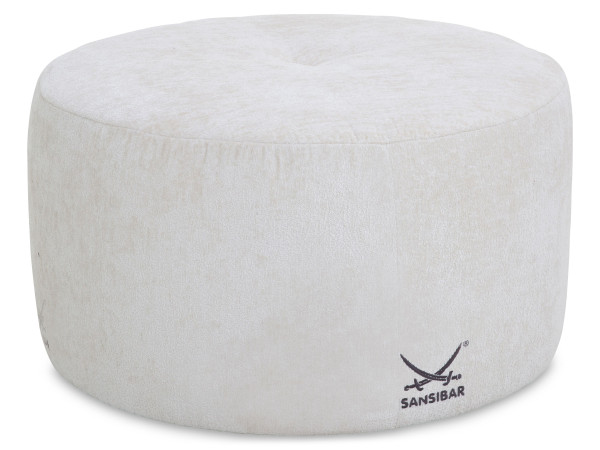 Hocker SANSIBAR NYBRO in IVORY aus Stoff
