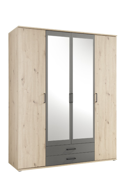 Kleiderschrank HARPER BELLAC in Artisaneiche aus Dekor