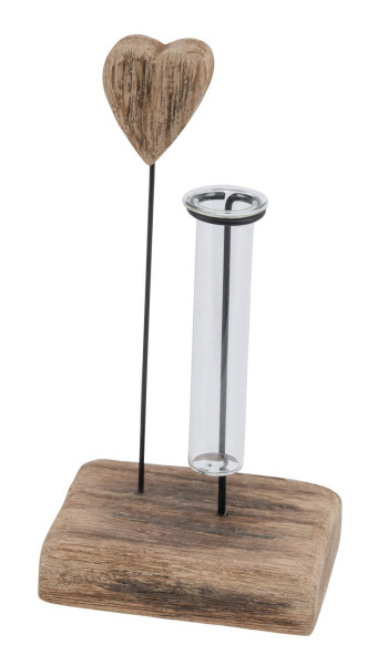 Aufsteller HERZ mit Vase