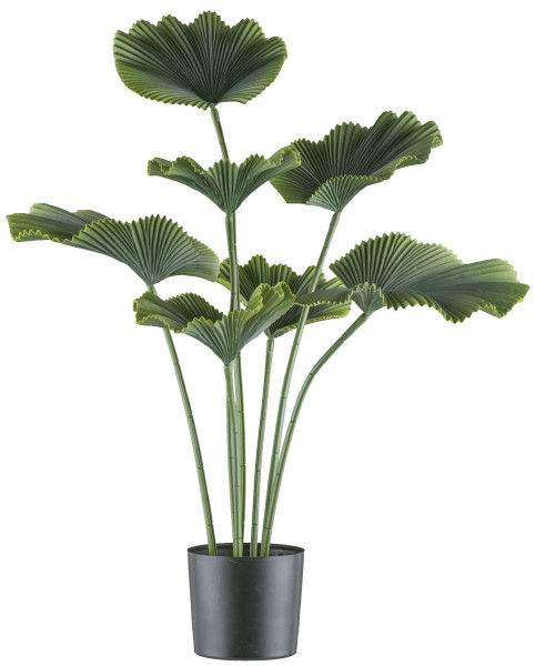 Kunstpflanze Strahlenpalme in grün aus Kunststoff