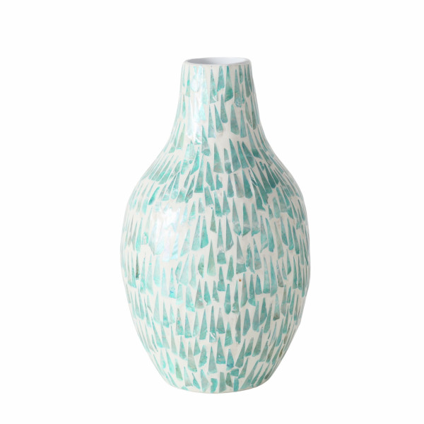 Vase SIREL in mehrfarbig aus Materialmix
