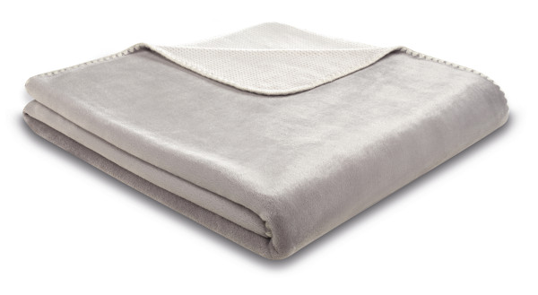 Wohndecke SOFT & COSY in grau aus Polyester