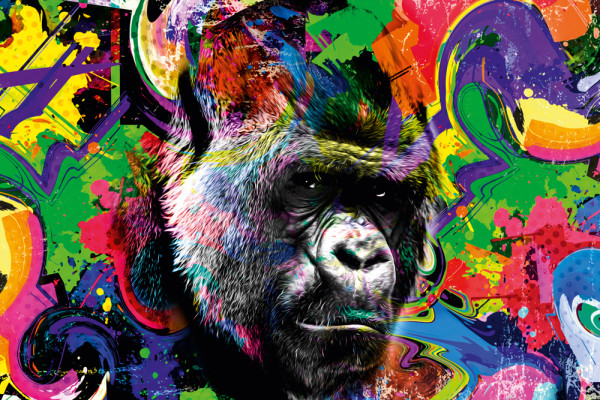 Akustikbild POP ART GORILLA