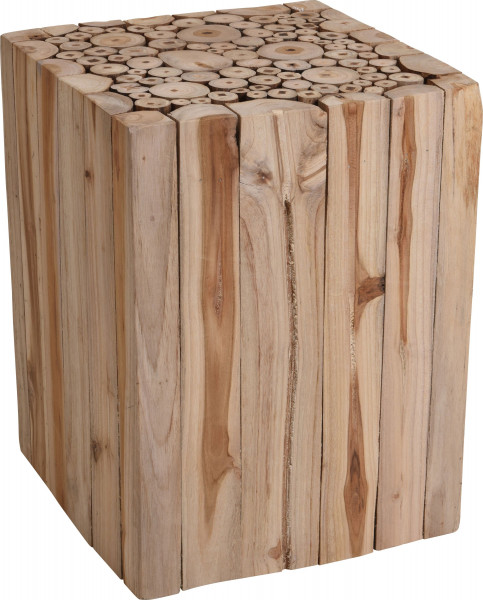 Hocker Teak (BHT 30x40x30 cm)