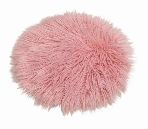Kunstfell ZOTTEL Sitzkissen in rose