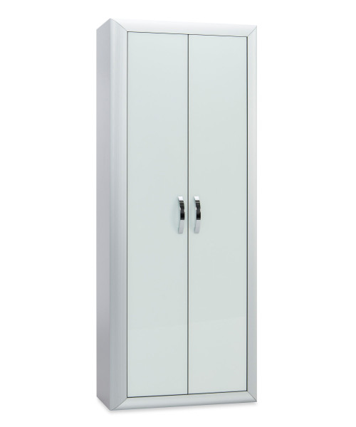 Garderobenschrank MONDO ENTRY in Alu aus Glas