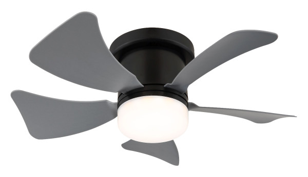 Deckenventilator HINES in schwarz aus Metall