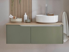 Waschplatz SANSIBAR BALTRUM in OLIVE aus Lack