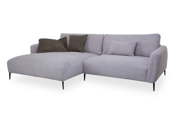 Polsterecke CELINA in silver aus Stoff