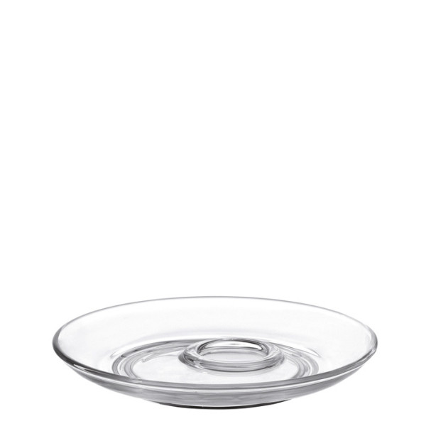 Untertasse LEONARDO groß SENSO in klar aus Glas