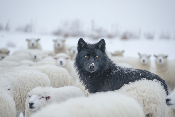 Leinwandbild PERFECT POSITION in weiß aus Holz