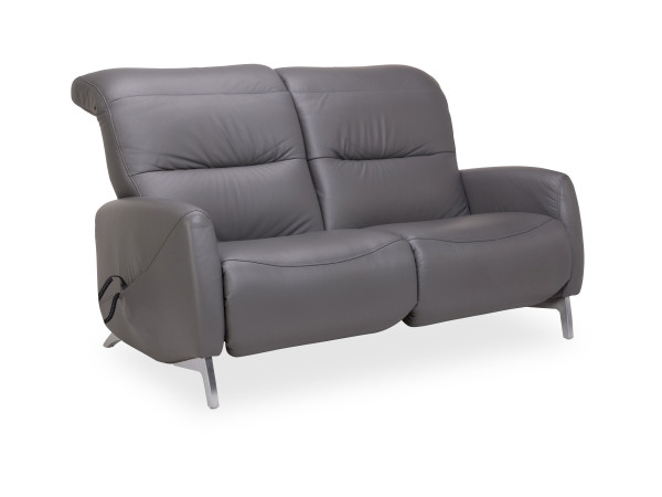 Sofa 2,5 Sitzer MONDO RECREO in Schiefer aus Leder