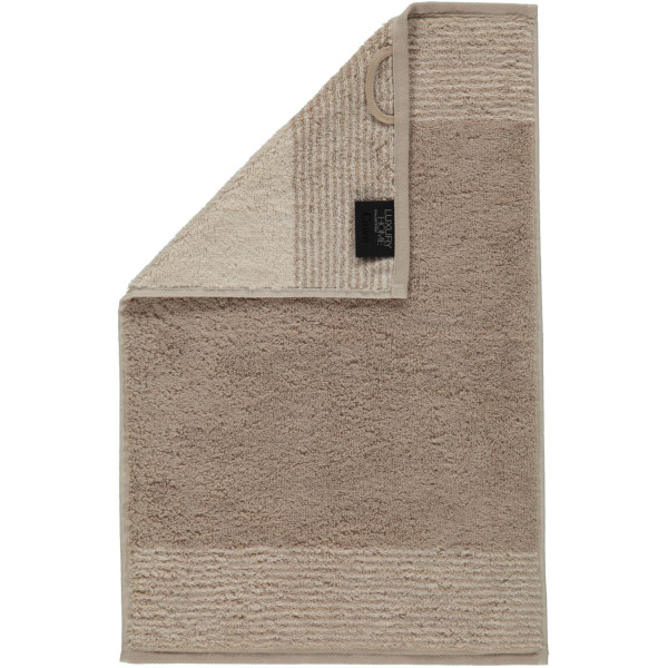 Gästetuch TWO-TONE in sand aus Baumwolle