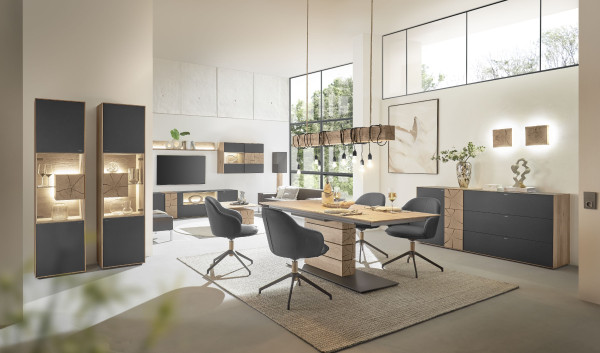 Wohnwand hartmann HEAVEN in Eiche aus Massivholz