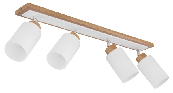 Strahler ROWENA in braun aus Holz