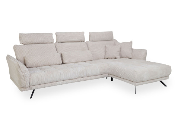 Polsterecke SYSTEMPOLSTER MAXINE in beige aus Stoff