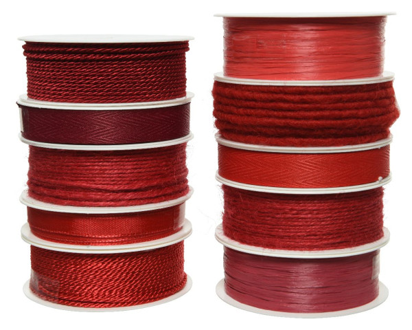 Geschenkband in rot aus Polyester