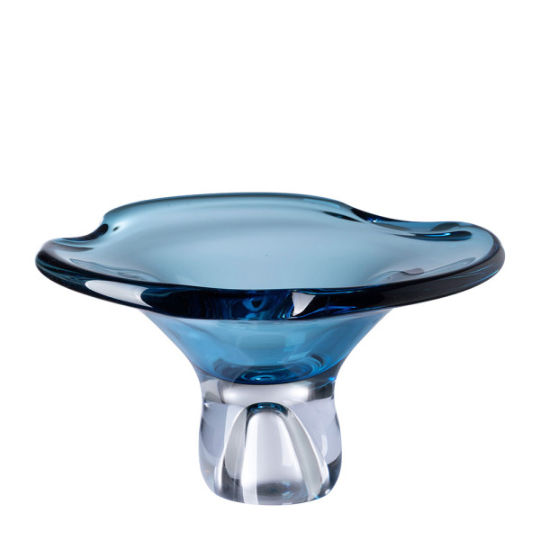 Schale VALA in blau aus Glas