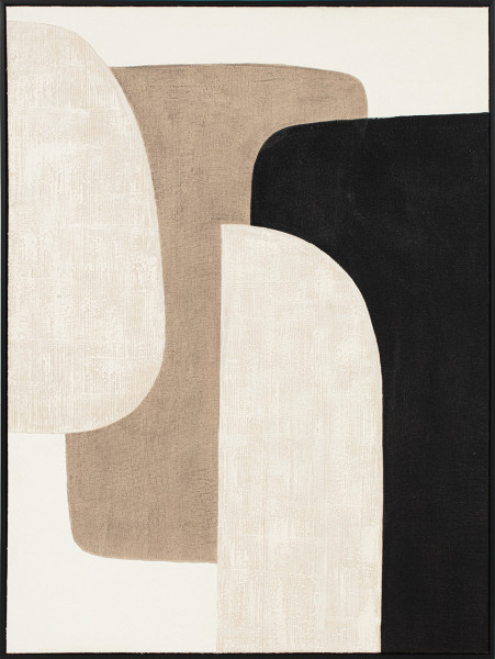 Gemälde SHAPING HYGGE in beige aus Holz