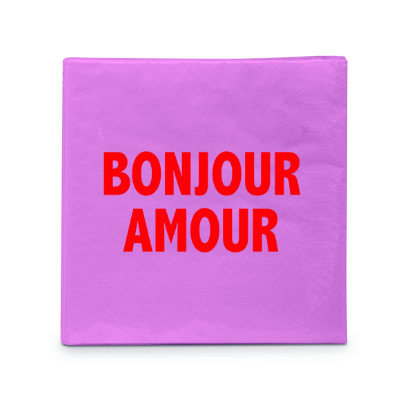 Servietten DESIGN@HOME BONJOUR AMOUR