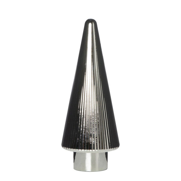 Weihnachtsbaum in silberfarben aus Glas