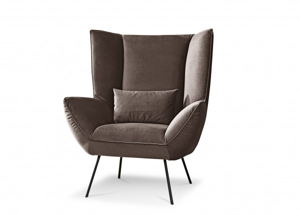 Sessel MONDO MATTA in grau aus Stoff