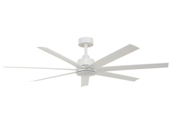 Deckenventilator ATLANTA LED in weiß aus Materialmix