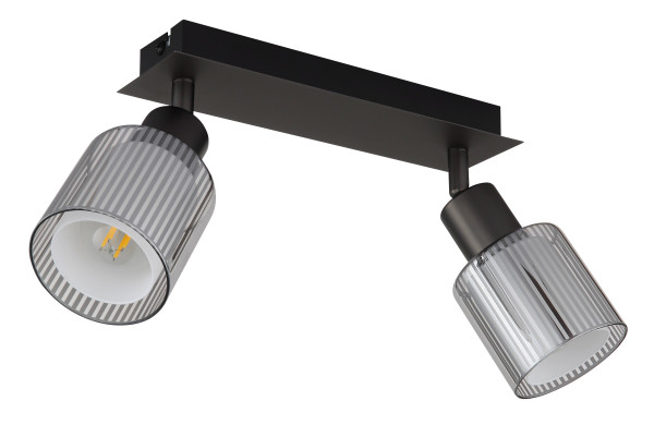 Strahler VILLEGAS in schwarz aus Metall