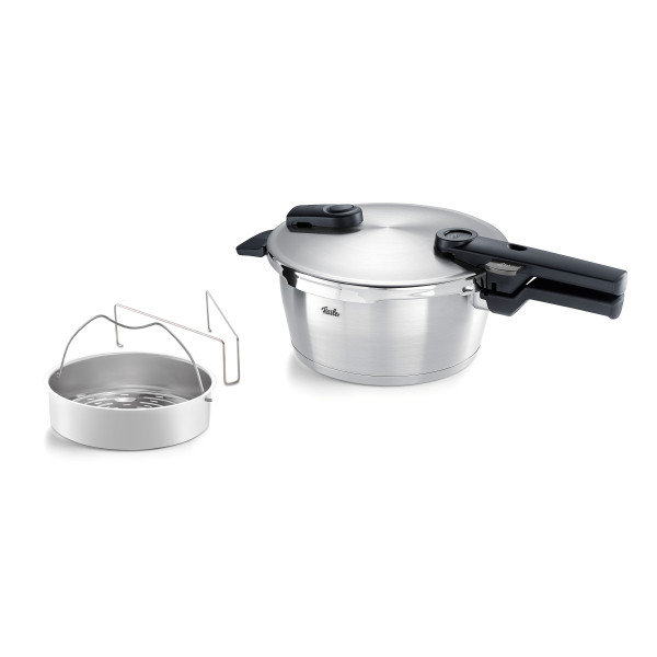 Schnellkochtopf Fissler VITAQUICK in silberfarben aus Metall