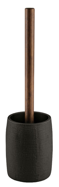 WC-Bürsten-Halter HARPER in schwarz aus Polyresin