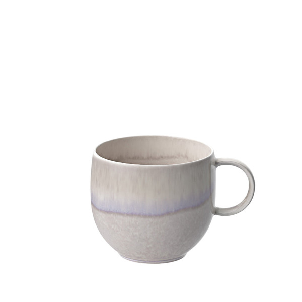 Henkelbecher PERLEMOR SAND in beige aus Porzellan