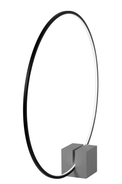 Tischleuchte in schwarz aus Aluminium