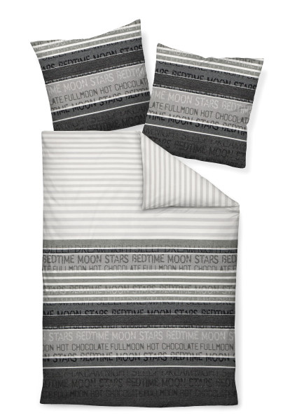 Bettwäsche PALERMO Mako-Satin in mehrfarbig aus Baumwolle