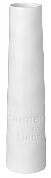 Vase in weiß aus Porzellan