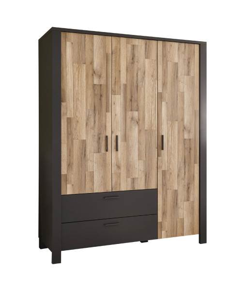 Kleiderschrank HARPER BRAGA in graphit aus Dekor
