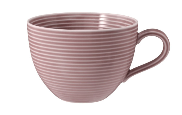 Kombiobertasse BEAT in Altrosa aus Porzellan