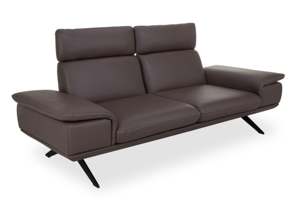 Sofa KOINOR ELEMENTS in braungrau aus Leder