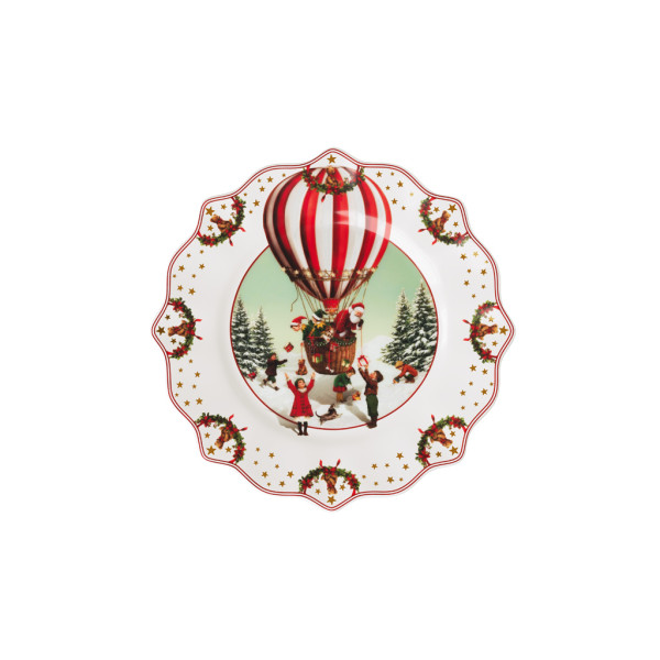 Jahresteller 2026 in bunt aus Bone China