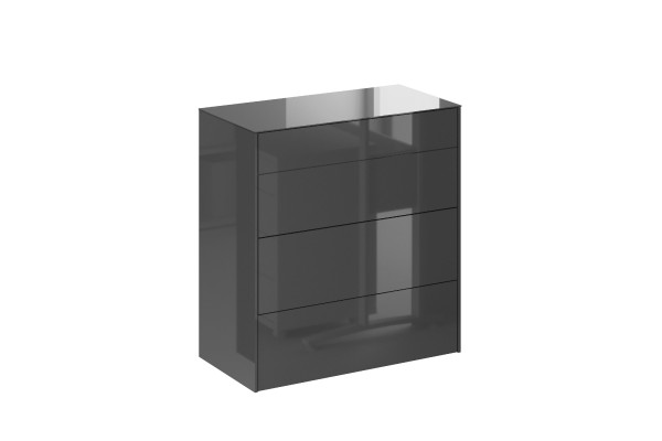 Kommode MACKENZIE in anthrazit aus Glas