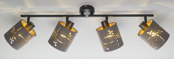 Spotleiste SANSIBAR ARCHSUM in braun aus Metall