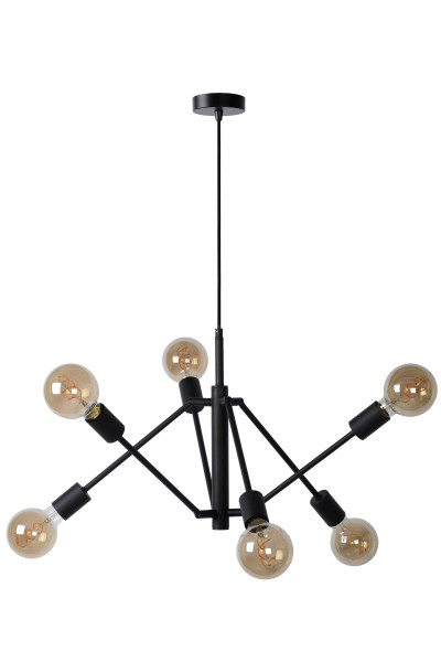 Pendelleuchte LESTER in schwarz aus Metall