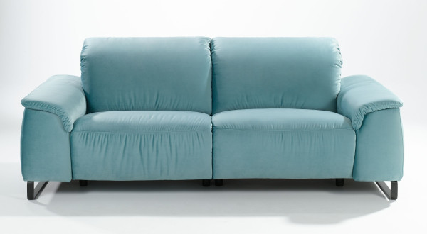 Sofa 2 Sitzer MONDO ATLA 2.0 in türkis aus Stoff