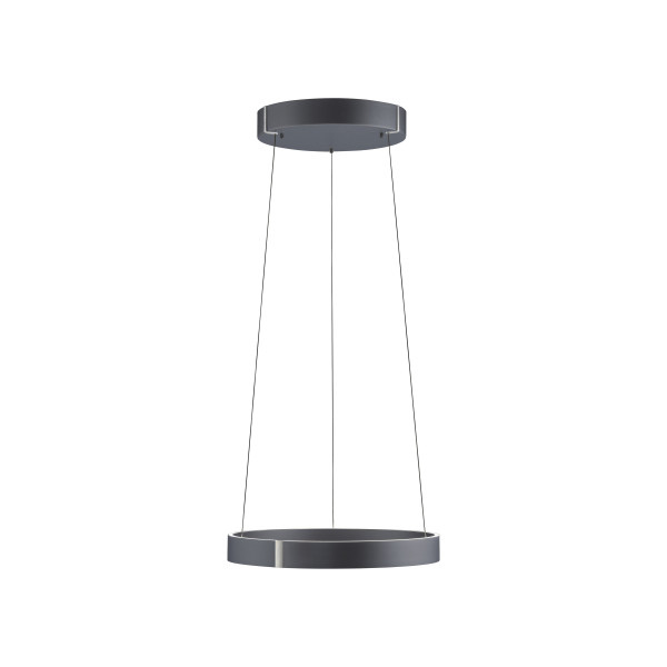 Pendelleuchte PURE E-CLIPSE in grau aus Metall