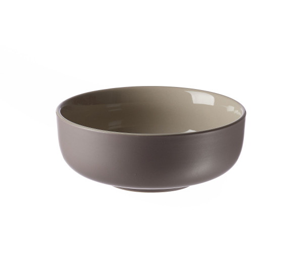 Müslischale JASPER in taupe aus Steinzeug